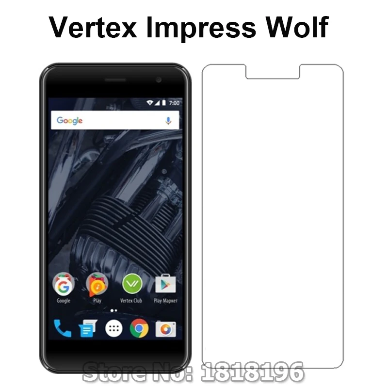 Защитный экран для Vertex Impress Wolf 9H Ультратонкий чехол из закаленного стекла