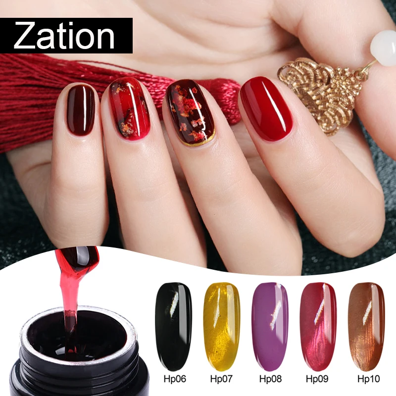 Моделирующий гель Zation белый прозрачный цветной для наращивания ногтей полигель