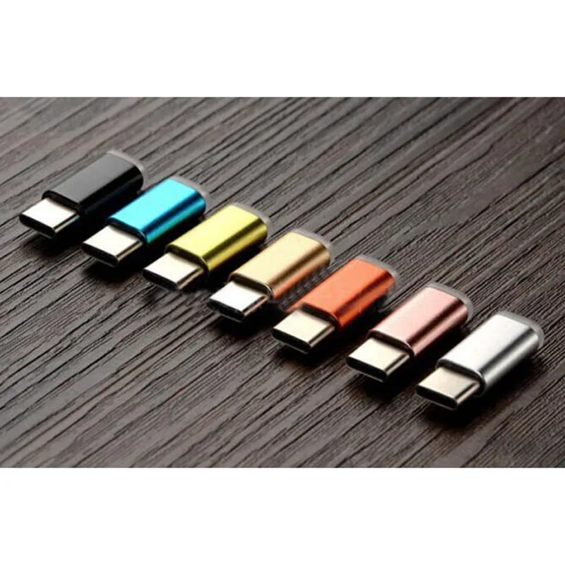 100 шт./партия переходник с USB 3 1 типа C папа на Micro 2 0 OTG мама|Адаптеры AC/DC| |