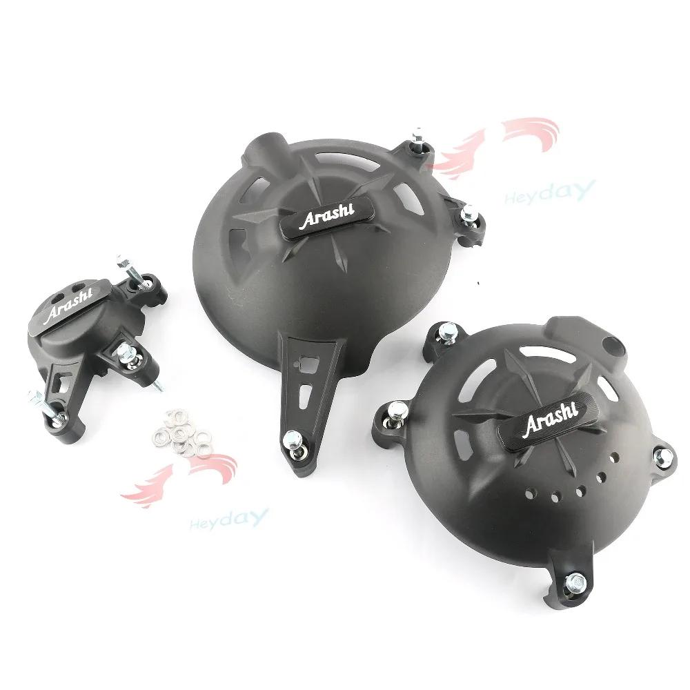 Arashi LOGO For KAWASAKI ER6 F/N Engine Cover Set Guard Protector Case 2006-2016 | Автомобили и мотоциклы