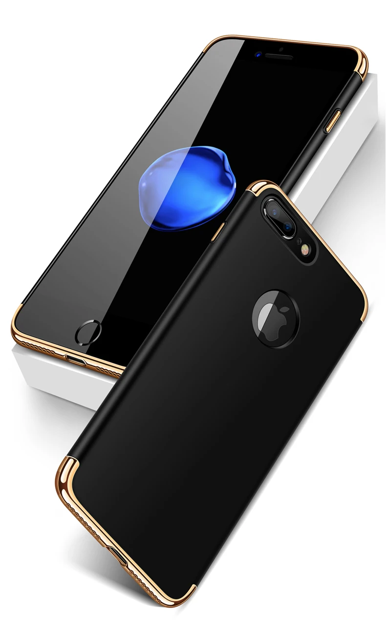 Роскошный 360 чехол для телефона с полным покрытием для iphone 6 6s 7 8 5 5S SE X XS Max XR PC матовый Жесткий Чехол для iphone 7 Plus чехол