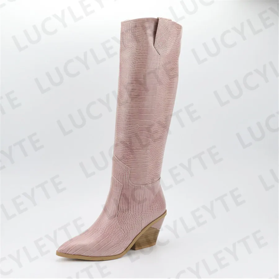 LUCYLEYTE/Брендовая женская обувь на высоком каблуке Сезон весна зима Большие