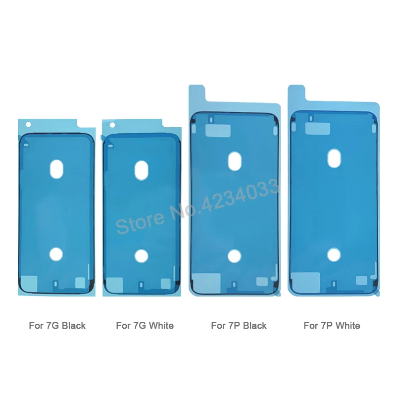 50pcs waterproof adhesive sticker for iphone 7 6s plus 7plus 8 x 8p 3m pre cut gule lcd screen frame tape repair parts assembly free global shipping