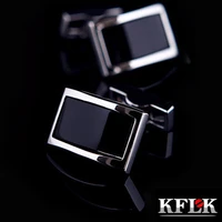 kflk jewelry shirt cufflinks for mens brand black cuff link fashion button high quality luxury wedding groom male guests