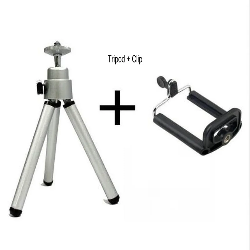 JOYTOP 3+ 1 мини штатив с держателем телефона+ зажим+ Bluetooth затвор для iPhone X смартфон Canon Nikon Gopro Hero DSLR камера - Color: Silver