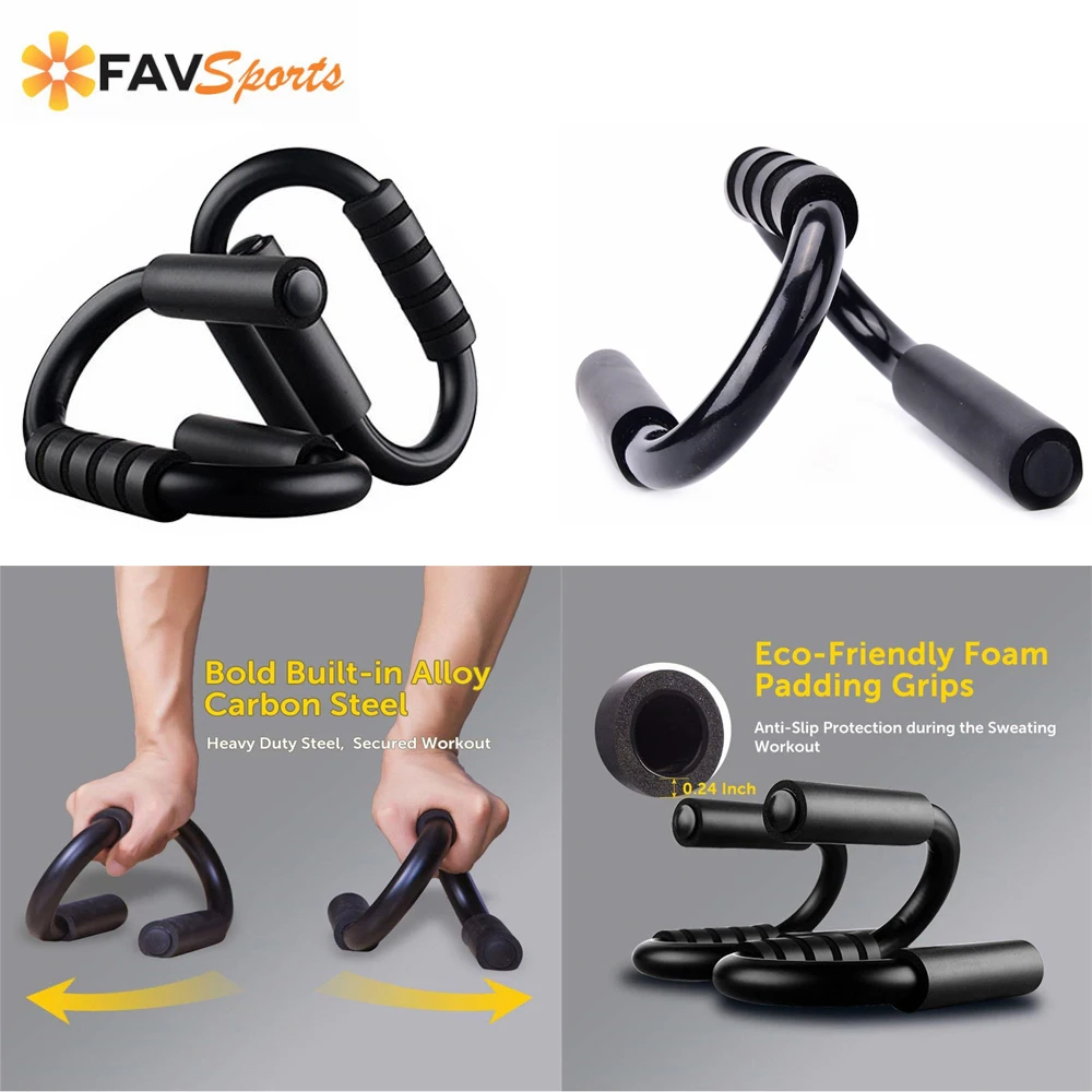 FAVSPORTS Barre Fitness Steel Push ups стойки спортивные упражнения грудь губка пуш ап бар