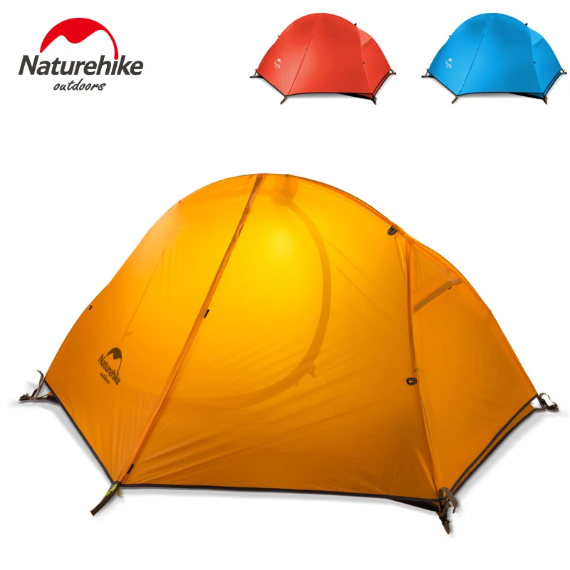 Палатка Naturehike сверхлегкая оранжевая/синяя/красная с бесплатным следом идеально