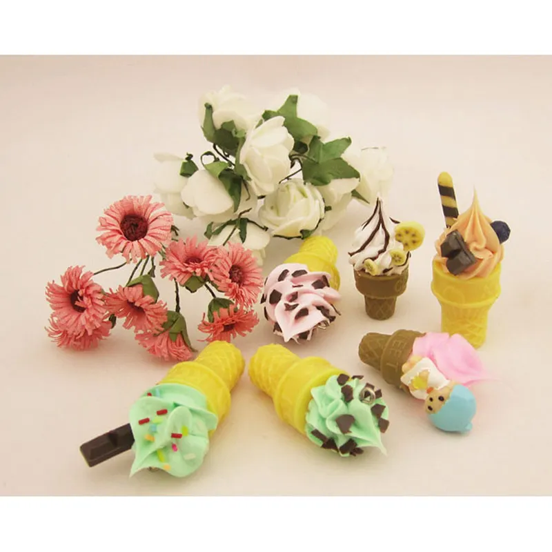 20 шт./лот миниатюрные конусы для мороженого имитация изделий самостоятельного