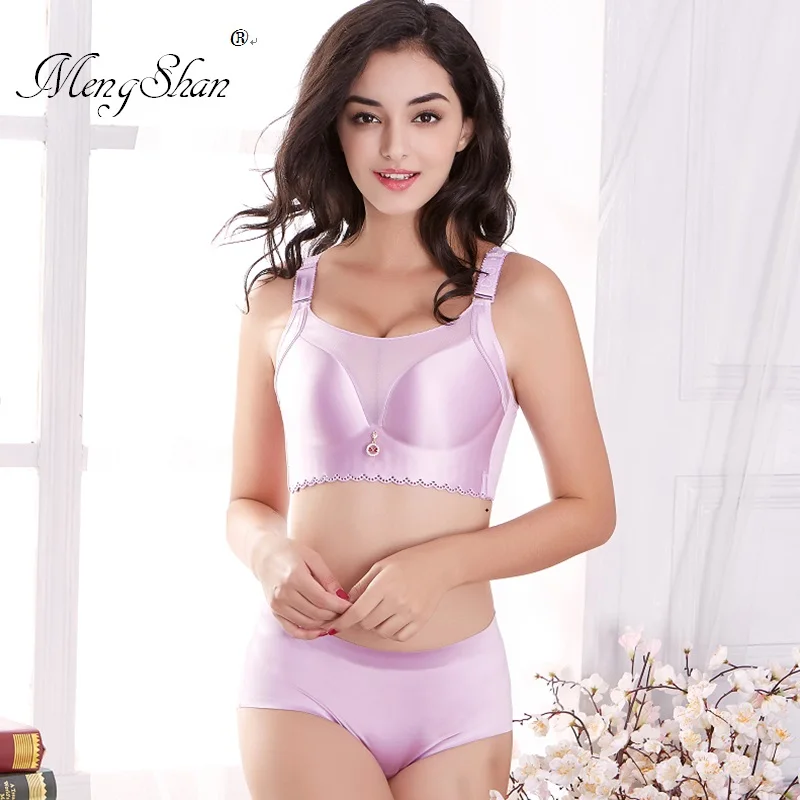 

Fat MM 200 kg enlarged bra set plaster bra without steel bracket, anti-smoothing large Cup underwear suit gathering comfortable