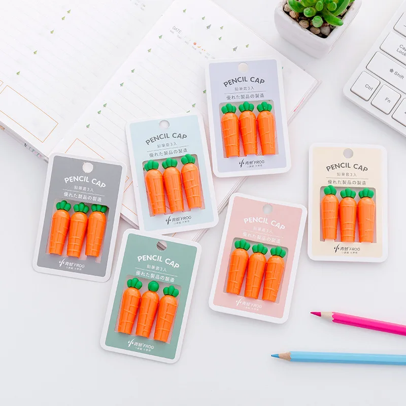 Coloffice 3 шт./компл. корейский морковный детский топ студенческий карандаш защитный