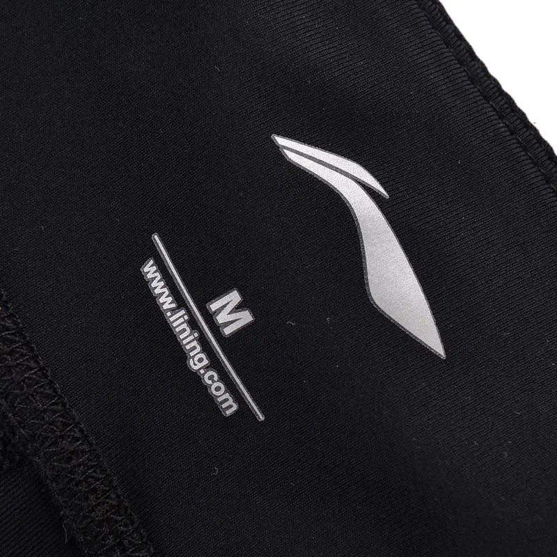 Li-Ning производительность Женские Базовый слой брюки плотно прилегающие 78% нейлон 22% спандекс дышащая черная подкладка спортивные брюки AULN072 WKY172