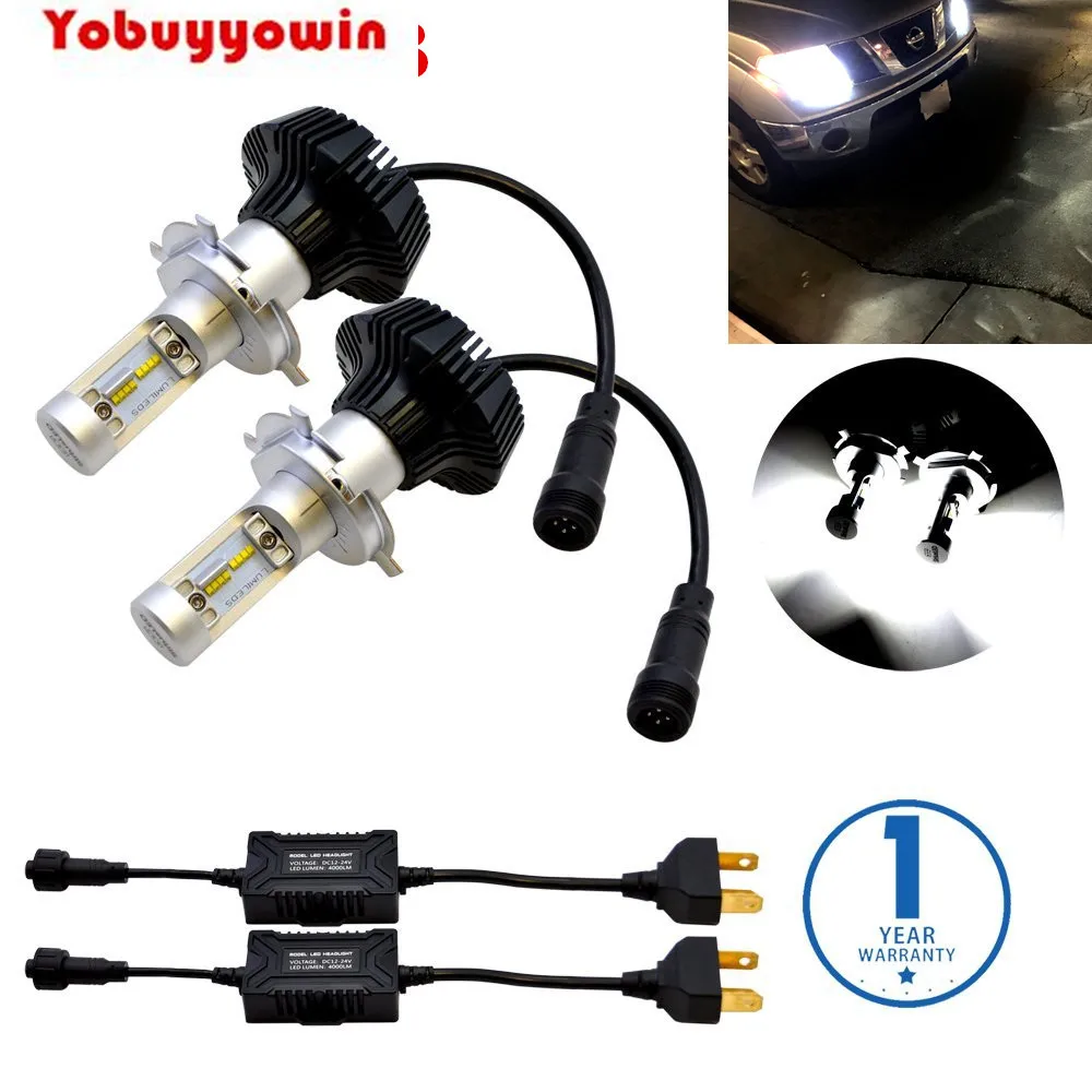 

160W/Pair LED H4 Headlight Bulbs 16000LM LED Headlight FOR Universal Car H4 LED Bulbs Lighting With PhilipsLED LumiledsZES Chip