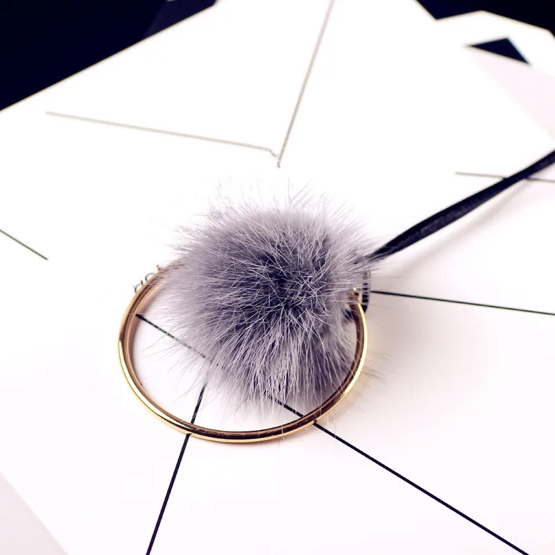 Модные ювелирные изделия 8 сезонов черные красные серые шарики с помпоном