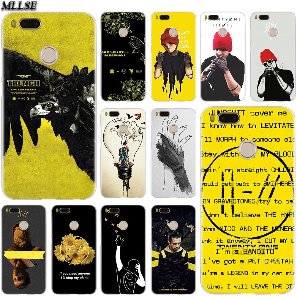 Прозрачный чехол MLLSE Twenty One Pilots для Xiaomi Mi Play Pocophone F1 8 A1 A2 Lite 6 6Plus Mix 3 2S Redmi Note 4x5