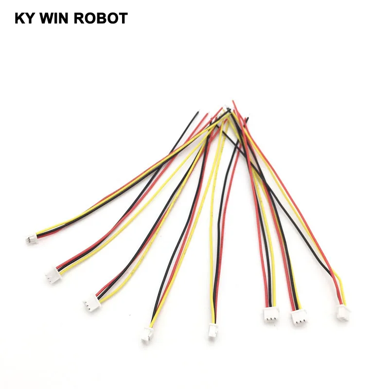 5 шт./лот 28AWG JST 1 25 мм 3-контактный штекер провод кабель длина 10 см | Электронные