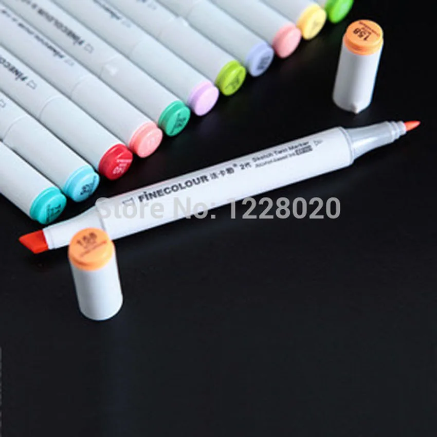 Алкоголь 48 Цвет Перманентный маркер Краски finecolourtwo поколения Copic маркеры манга