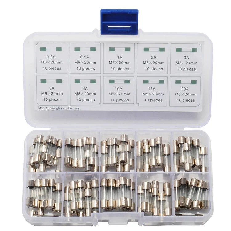 Новинка 5x20 мм быстродувное стекло трубчатые предохранители в ассортименте