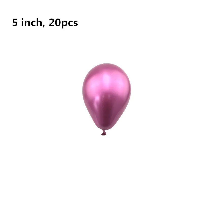 pink 5 inch 20pcs DIY золотые металлические арочные шары 5 12 18 дюймов, Круглый латексный шар для детского дня рождения, вечеринки, свадьбы, украшения для детского душа - Цвет: pink 5 inch 20pcs