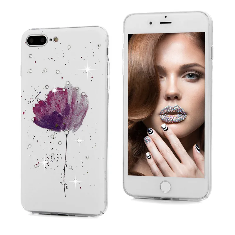 Роскошный чехол со стразами и блестками для Apple iPhone 7 Plus 5 &quotс принтом 3D Bling