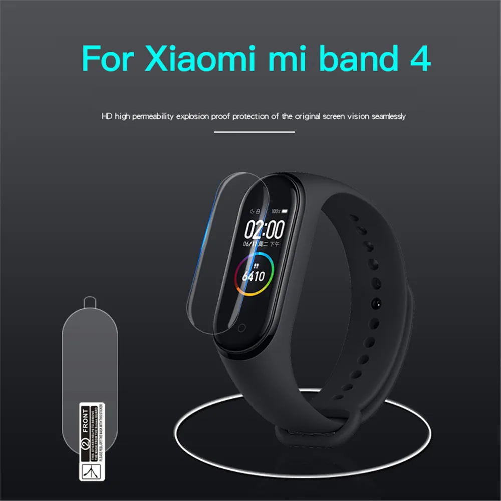 50-100 шт. Лидер продаж Mi Band 4 для Xiaomi защита экрана Miband4 HD ультратонкая пленка против
