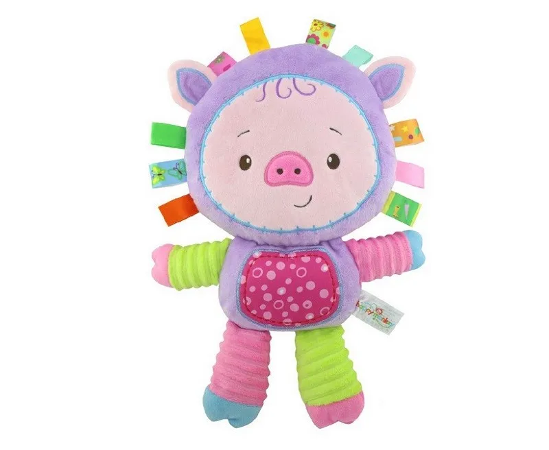 Happy Monkey детская погремушка, мягкие плюшевые игрушки, Биби пищалка, внутри, Младенческая, спокойная, Brinquedos, кровать, колокольчики, тележка/подвесная игрушка для кроватки