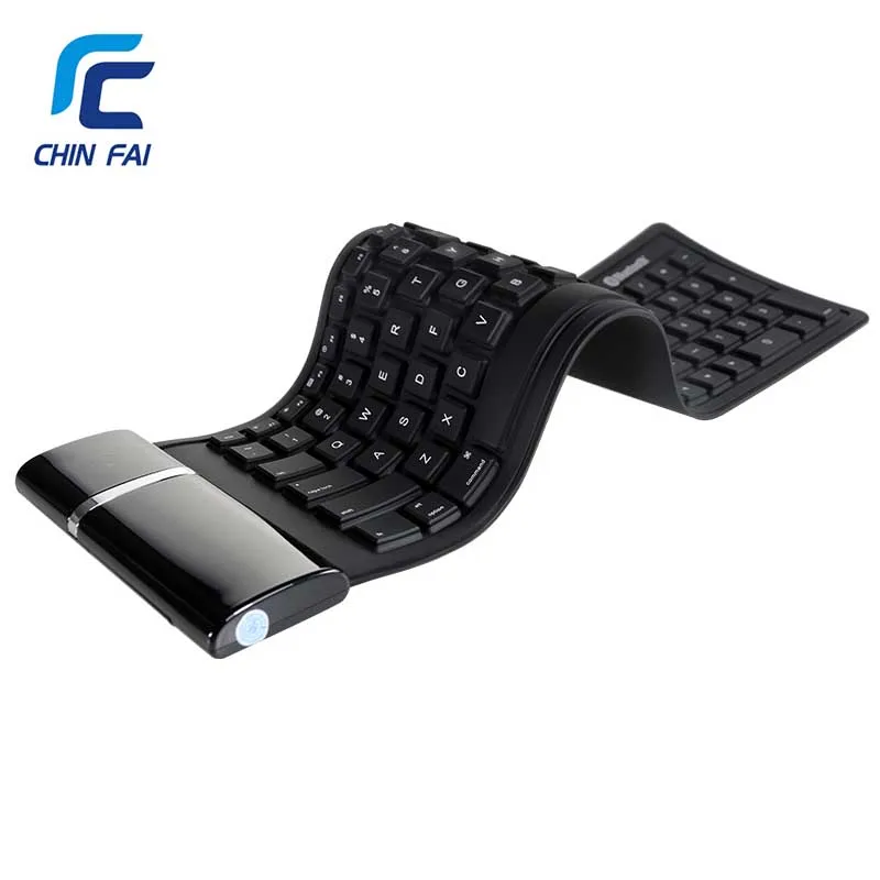 CHINFAI KB-6114 102 ключей складной беспроводная клавиатура Bluetooth кремния