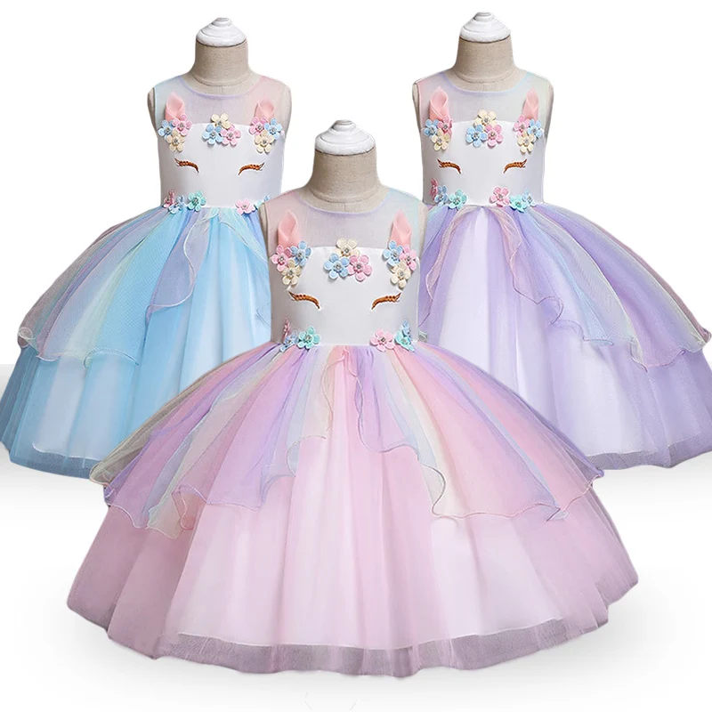 2020 свадебное платье детская одежда для девочек принцессы малышей костюм