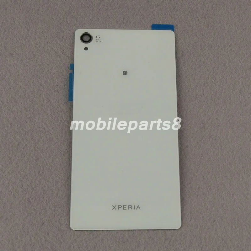 30 шт./лот Батарея задняя крышка стекла для sony Z3 L55T L55U D6603 D6653 запасные части для задней крышки Батарея двери Корпус стекло
