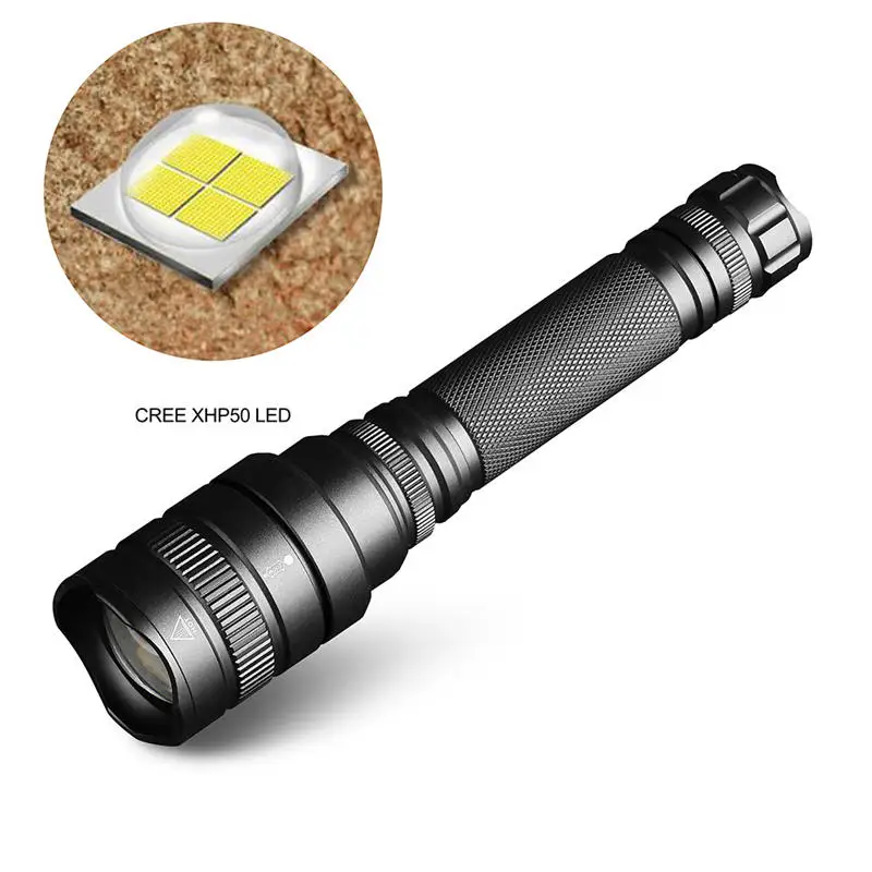 Новый тактический военный XHP50 супер яркий светодиодный фонарик 5 режимов для 18650