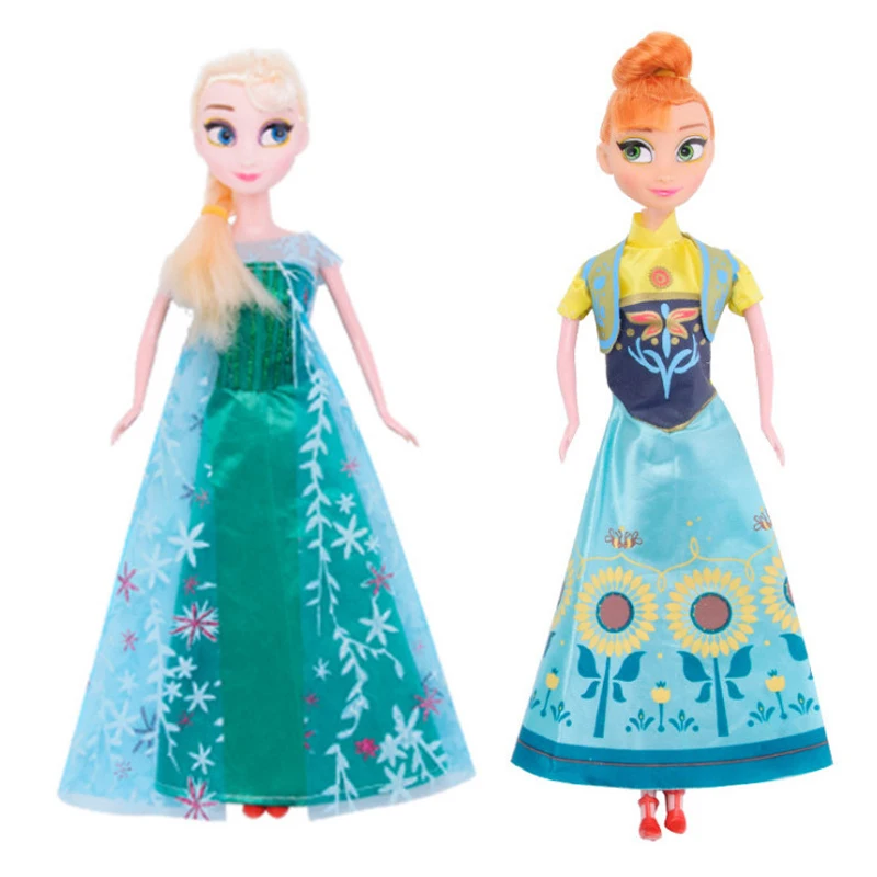Disney Аутентичные Эльза Анна Принцесса плюшевые куклы игрушки замороженный снег