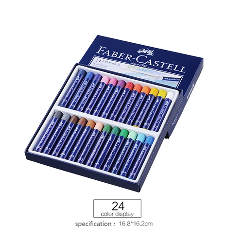 FABER CASTELL масляная пастель 12/24/36 цвет синий коробка нетоксичный studio мягкий карандаш профессиональная живопись масляная пастель ручная роспись - Цвет: 24 color