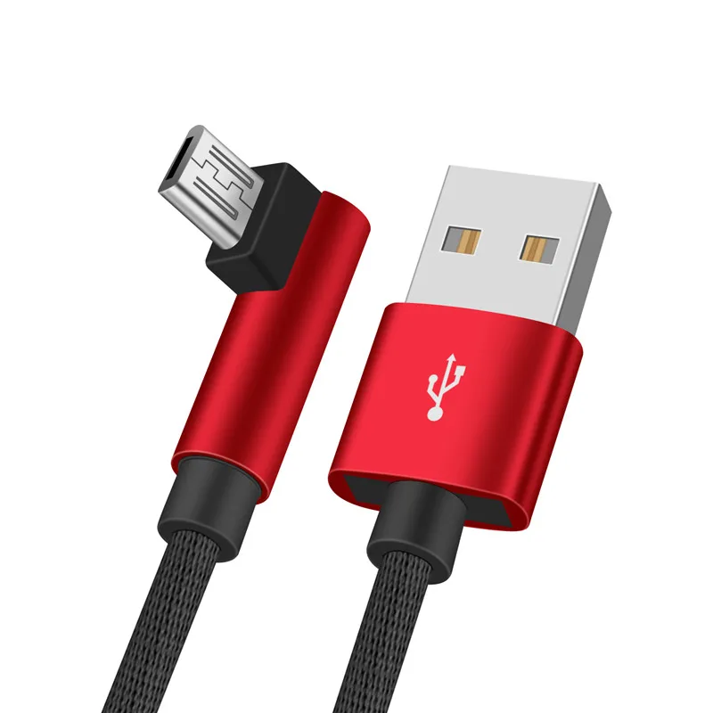 Красный USLION Micro USB кабель для samsung Xiaomi huawei MEIZU Android L Тип MicroUSB Быстрая Зарядка Кабели адаптер данных кабель - Цвет: Красный