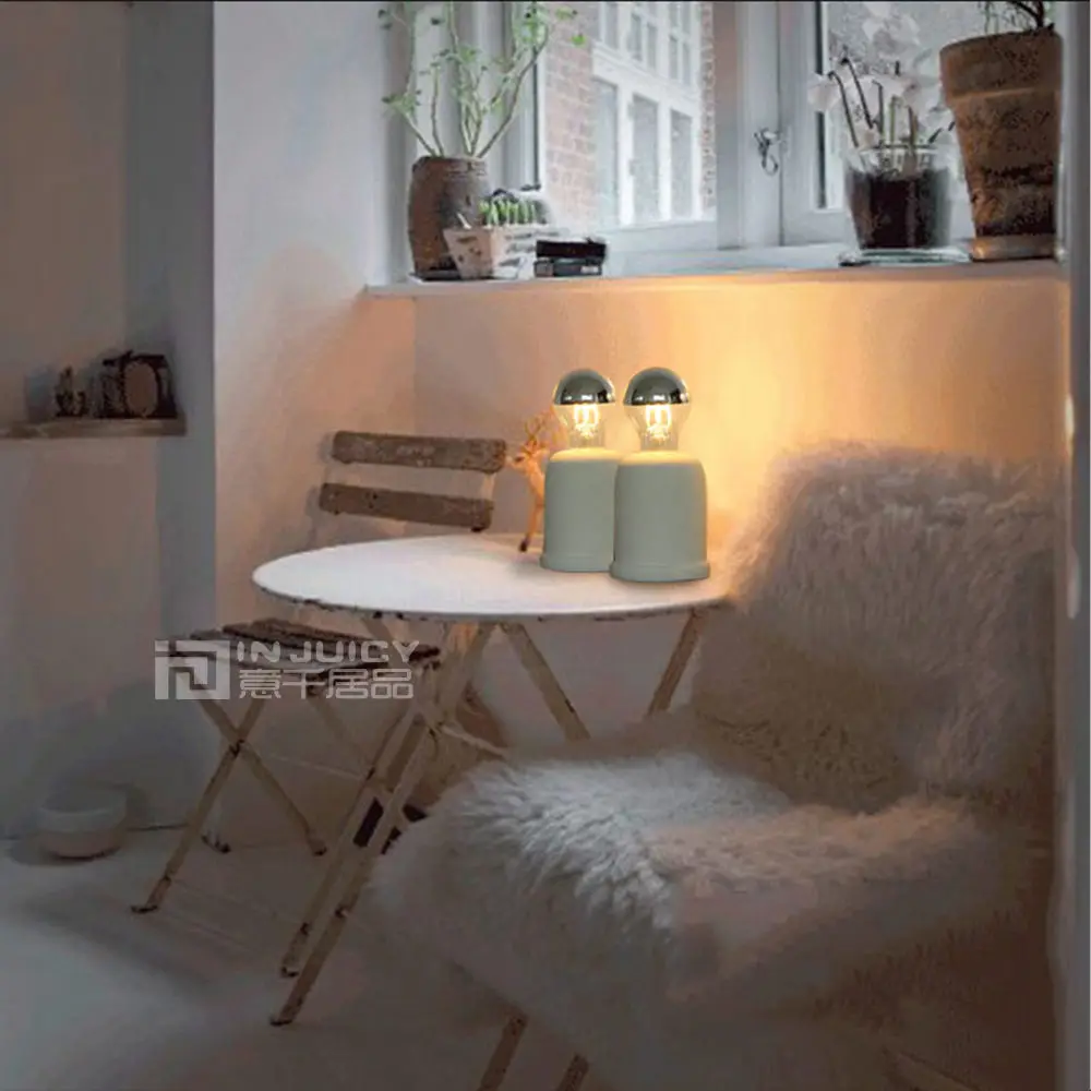 Винтаж промышленные Эдисон лампы бетонный цементный настольная лампа E27 Led