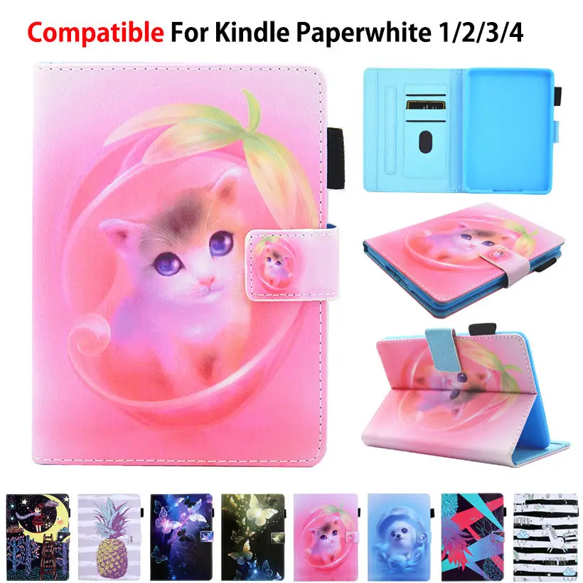 Чехол для Amazon Kindle Paperwhite 4 2018 10-го поколения чехол funda kindle paperwhite 1 2 3 с милым котом