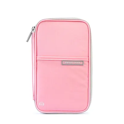 Oxford Pink Семейный RFID Держатель для паспорта, дорожный кошелек для мужчин и женщин, Обложка для кредитных карт, Обложка для паспорта, чехол для путешествий, кошелек для документов, Мужской органайзер, сумка для паспорта - Цвет: Oxford Pink