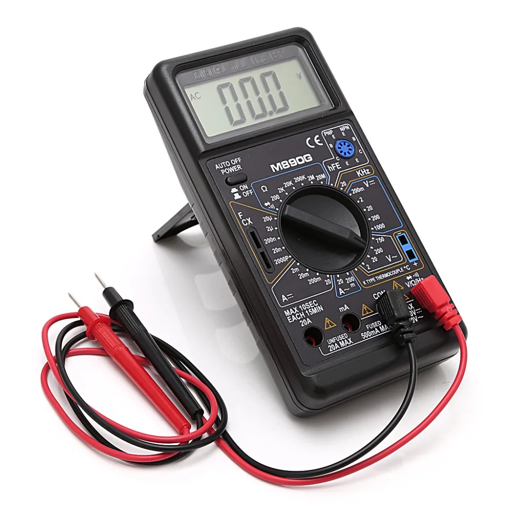 Цифровой мультиметр M890G DMM AC DC Вольтметр Ом измеритель температуры тестовый