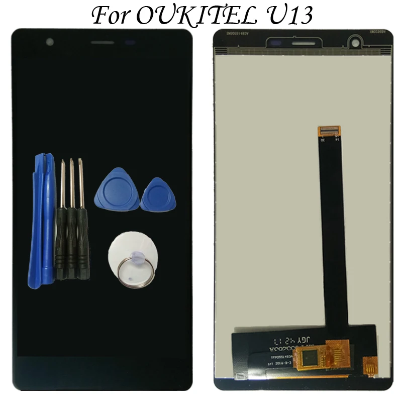 5 дюймовый высококачественный ЖК дисплей для Oukitel U13 кодирующий преобразователь