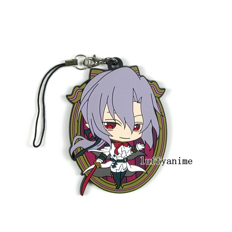 Seraph of the end резиновая подвеска Mascot owarino seraph Yuichiro Hyakuya Mikaela Ферид Батори брелок для