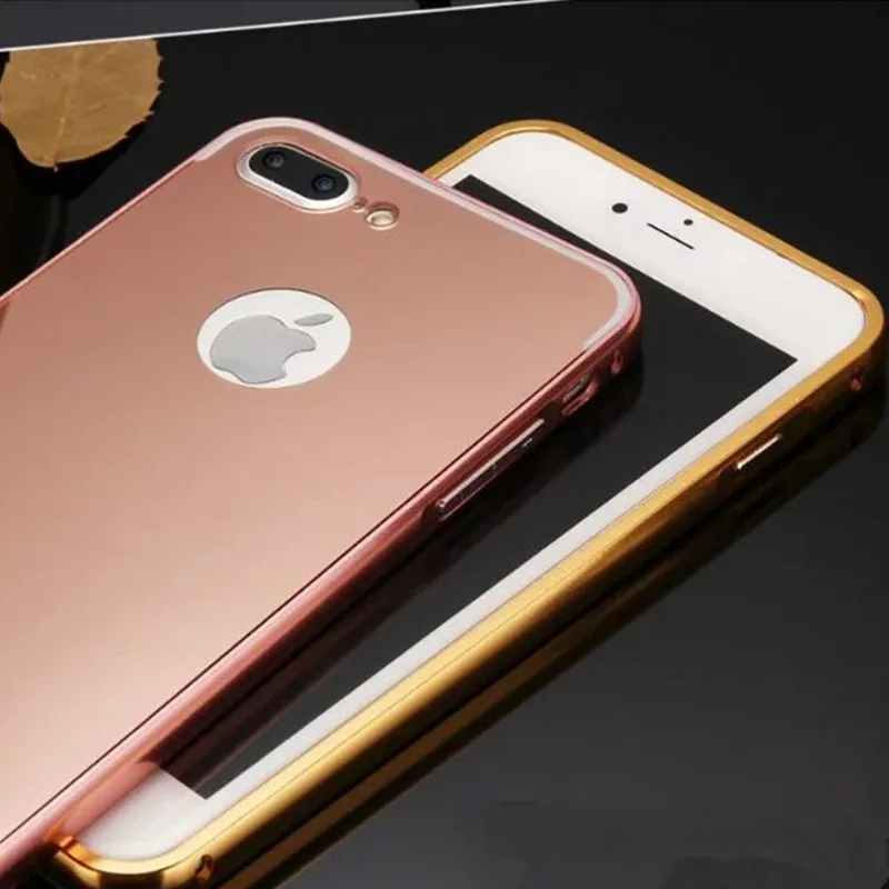 Для Apple iPhone 7 6 6S плюс 5S 5 Чехол роскошные доспехи алюминиевая рама металл +