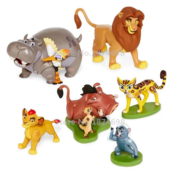 Фигурки игрушечные из ПВХ 6 шт. в наборе Kion uli Timon Pumbaa Beshte Ono Bunga детские куклы