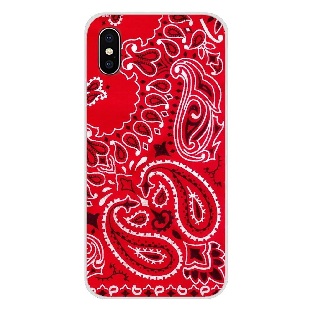 images 5 Прозрачный ТПУ чехол, чехлы, королевский синий бандана Пейсли для Apple iPhone X XR XS MAX 4 4S 5 5S 5C SE 6 6S 7 8 Plus ipod touch 5 6 - Цвет: images 5