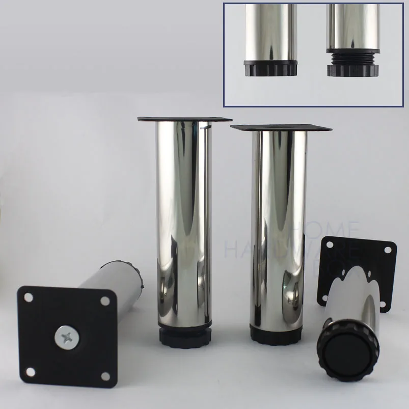 4 шт мебель шкаф металлические ножки 6 &quotстолешницы круглые из Нержавеющей Стали