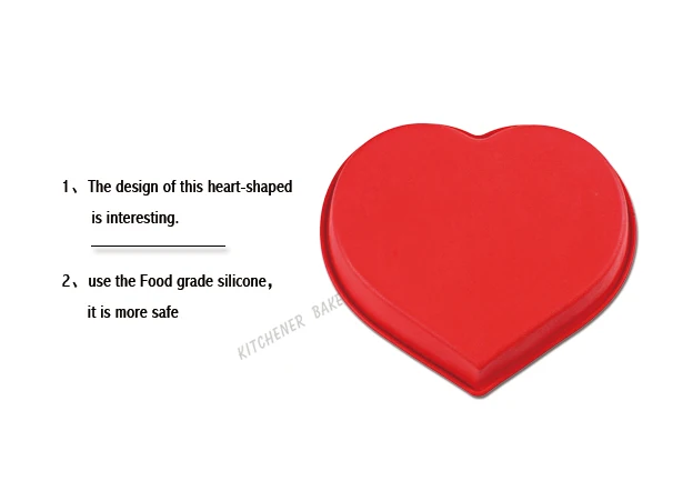 10 дюймов пищевой торт в форме сердца силиконовые формы для выпечки кекса матери