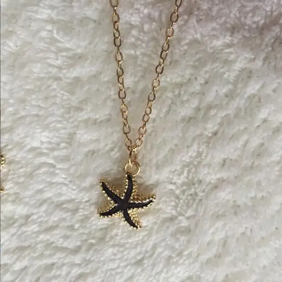 N296 2017 модная богемная Морская фея сплав звезда кулон ожерелье цепь свитер 1