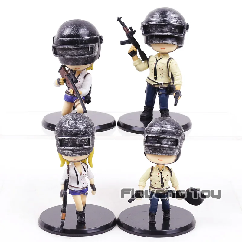 PUBG Playerunknown's BattleGrounds ПВХ Рисунок версии игрушечные лошадки модель украшения автомобиля куклы 2 шт./компл./