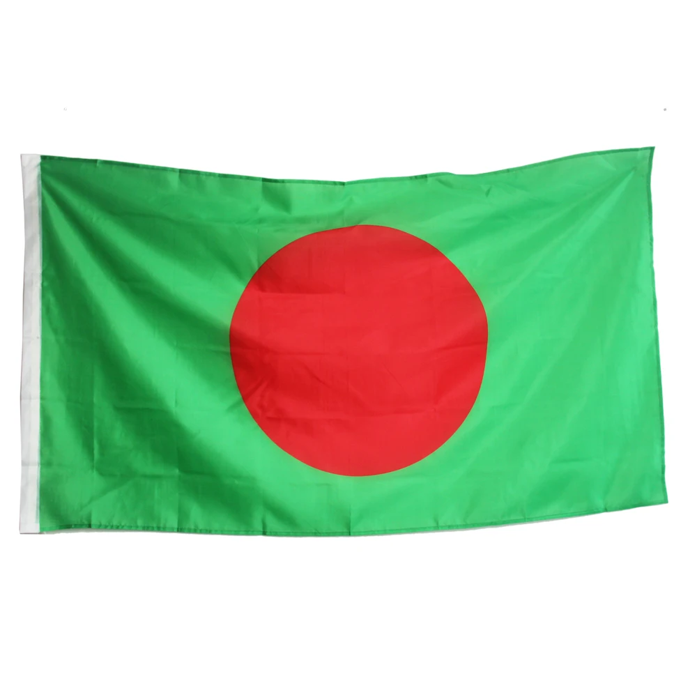 Red sun Indoor Outdoor 3x5FeeT 90*150cm Hanging Bangladesh flag International Banner Dhaka NN090 | Дом и сад