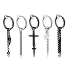 Серьги-Клипсы из нержавеющей стали, для женщин и мужчин, 1 шт.