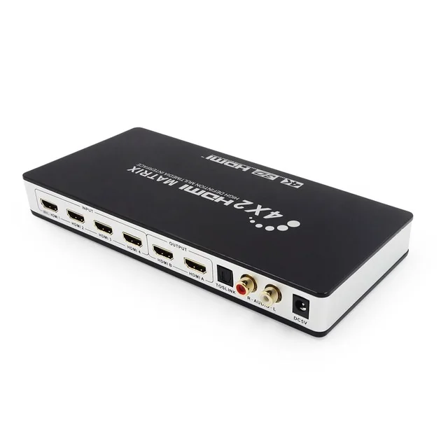 Пульт дистанционного управления + Toslink SPDIF аудио с HDMI матрицей Full HD 4 к 2 3D 1080 P