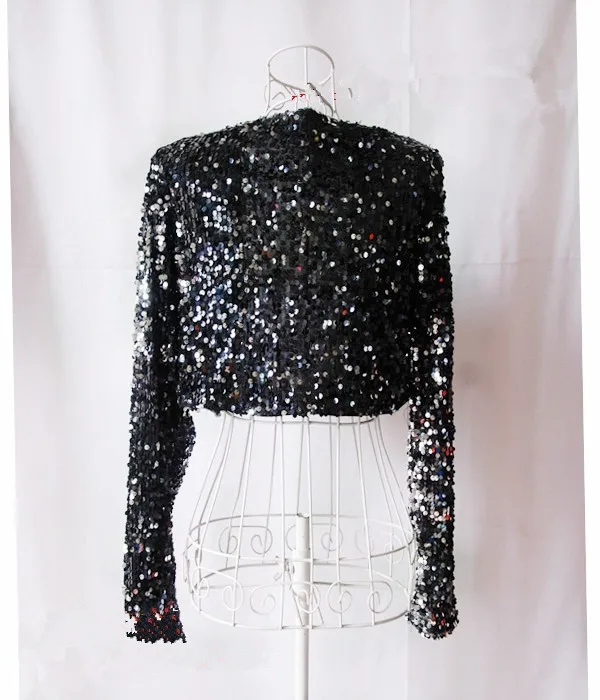 Женский танцевальный костюм DS collar потрясающий с блестками жакет для джаза |