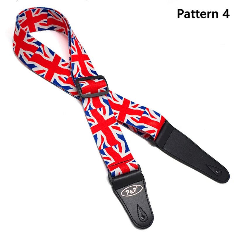 

Printing Thicken Guitar Strap for Electric /Acoustic Guitar Strap Belt National Flag Series Guitarra Parts & Accessorie violo